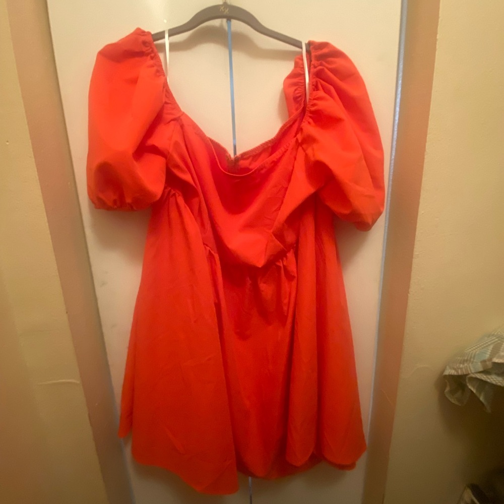 Orange dress form Shein